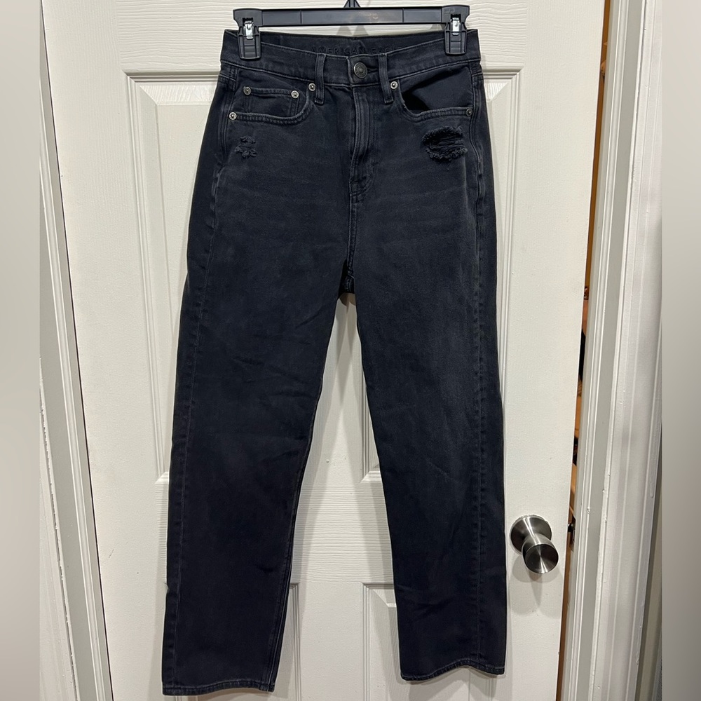 American Eagle Black Highest Rise 90’s Boyfriend Jeans - Size 4